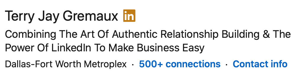 LinkedIn Profile Headline